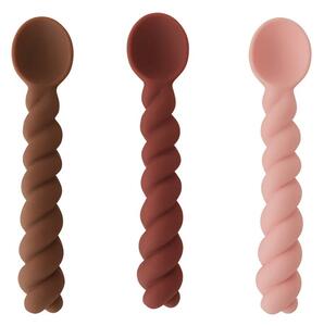 Silikonové lžičky Mellow Rose - set 3 ks Oyoy
