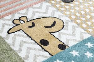 Makro Abra Dětský kusový koberec FUN Zvířátka vícebarevný Rozměr: 80x150 cm