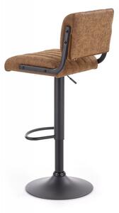 Barová židle SUSI – ekokůže, hnědá