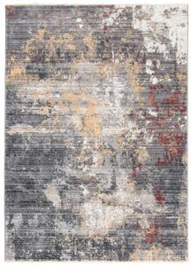 Makro Abra Kusový koberec MYSTIC 2842A Abstraktní tmavě šedý světle šedý Rozměr: 70x140 cm