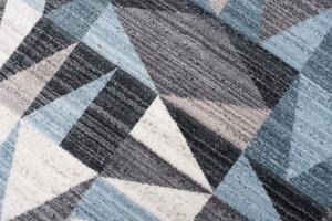 Makro Abra Kusový koberec MYSTIC 3913A Geometrický tmavě modrý tmavě šedý Rozměr: 250x350 cm