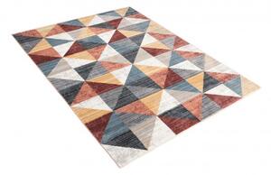 Makro Abra Kusový koberec MYSTIC 0139A Trojúhelníky geometrický vícebarevný Rozměr: 120x180 cm