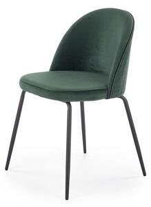 Tmavě zelená židle DELI 314