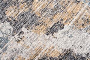 Makro Abra Kusový koberec MYSTIC 3252A Abstraktní světle šedý zlatý Rozměr: 70x140 cm