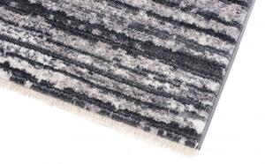Makro Abra Kusový koberec MYSTIC 3254A Proužky tmavě šedý světle šedý Rozměr: 70x140 cm