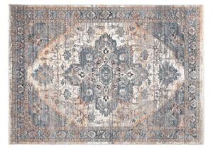 Makro Abra Kusový koberec MYSTIC 3087A Klasický světle šedý zlatý Rozměr: 70x140 cm