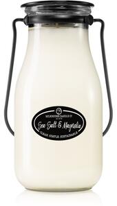 Milkhouse Candle Co. Creamery Sea Salt & Magnolia vonná svíčka Milkbottle 396 g