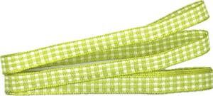 Saténová stuha GREEN KARO LIGHT 10mm x 2m (5,-Kč/m)