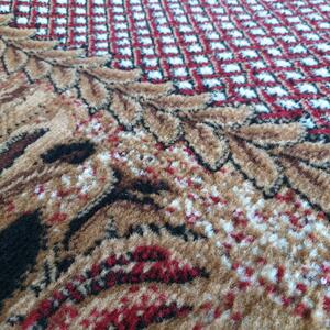 Makro Abra Kusový koberec BCF Alfa 01 Květy červený Rozměr: 80x150 cm
