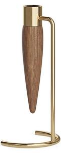 Svícen Umanoff Polished Brass Walnut Audo Copenhagen