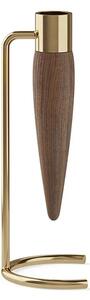 Svícen Umanoff Polished Brass Walnut Audo Copenhagen