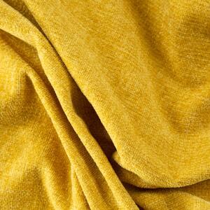 Žlutá deka AKRYL1 s třásněmi 130x170 cm