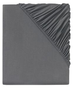Livarno home Žerzejové napínací prostěradlo, 90-100 x 200 cm (tmavě šedá) (100383596002)