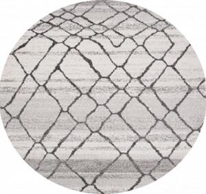 Makro Abra Kulatý koberec SARI H072B bílý Rozměr: průměr 100 cm