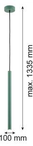 Argon 8333 - LED Lustr na lanku RIO LED/4,2W/230V 3000K zelená