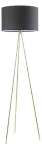 Zuma Line A4001-BK - Stojací lampa CARA 1xE27/40W/230V černá/zlatá
