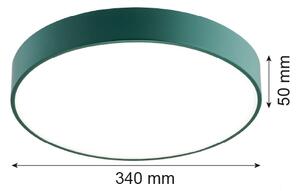 Argon 8335 - LED Stropní svítidlo TIAMO LED/22W/230V 4000K zelená