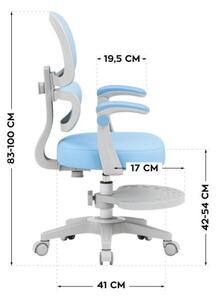Dětská otočná židle Mark Adler Junior 4.4 Blue