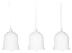 Porcelánové zvonečky Bells White - set 3 ks Garden Trading