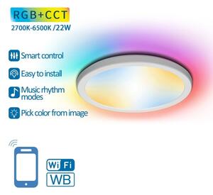 Aigostar - LED RGBW Stmívatelné stropní svítidlo LED/22W/230V 2700-6500K Wi-Fi