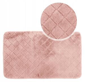 Makro Abra Koupelnová předložka OSLO Protiskluzová růžová Rozměr: 50x75 cm