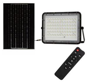 LED Venkovní solární reflektor LED/15W/3,2V IP65 4000K černá + DO