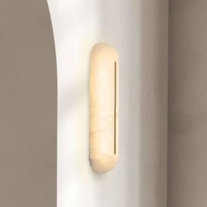 Zambelis LED nástěnné světlo 2546, bílé, výška 36 cm, alabastr, stmívatelné, stmívatelný, Bílá / opál, Obývací pokoj / jídelna, Kámen