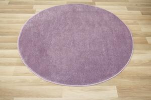 Makro Abra Kulatý dětský koberec Lima 2081A Jednobarevný fialový Rozměr: průměr 100 cm