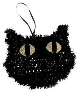 Závěsná dekorace černá kočka