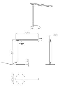Fabas Luce 3550-30-101-LED Stmívatelná lampa IDEAL LED/10W/230V 3000-6000K černá