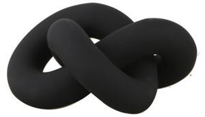 Keramická dekorace Knot Black COOEE Design