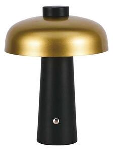 LED Stmívatelná dobíjecí stolní lampa LED/3W/5V 3000-6000K 1800 mAh černá/zlatá