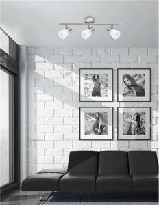 NV 667003 Bodové svítidlo PUBLICO opálové sklo nikl satén kov E14 3x5W IP20 bez žárovky - NOVA LUCE