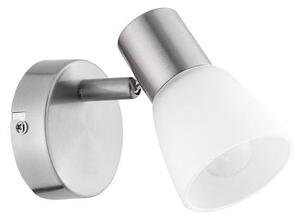 NV 667001 Bodové svítidlo PUBLICO opálové sklo nikl satén kov E14 1x5W IP20 bez žárovky - NOVA LUCE