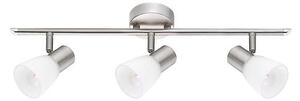 NV 667003 Bodové svítidlo PUBLICO opálové sklo nikl satén kov E14 3x5W IP20 bez žárovky - NOVA LUCE