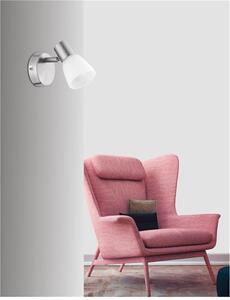 NV 667001 Bodové svítidlo PUBLICO opálové sklo nikl satén kov E14 1x5W IP20 bez žárovky - NOVA LUCE