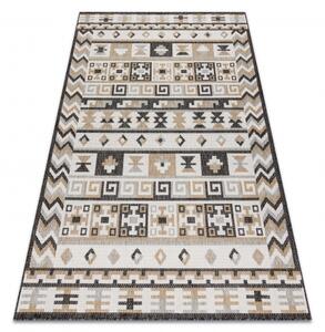 Dywany Luszczow Kusový koberec SISAL COOPER Aztécký, Etno, Cikcak 22218 ecru / černý Rozměr koberce: 120 x 170 cm