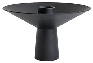 Kovový svícen Uma Candlestick Black COOEE Design