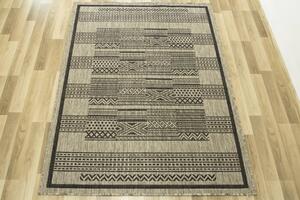 Balta Kusový koberec sisalový Suva 11490 pogumovaný béžový černý Rozměr: 120x170 cm