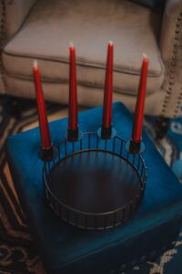 Adventní ošatka na kónické svíčky