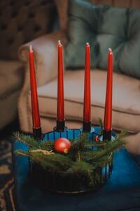 Adventní ošatka na kónické svíčky