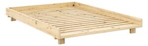 Dvoulůžková postel z borovicového dřeva s roštem v přírodní barvě 160x200 cm Social Bed – Karup Design