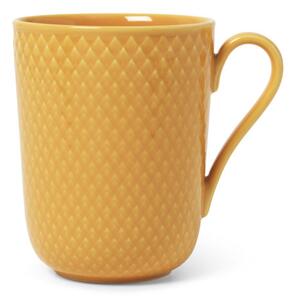 Porcelánový hrnek Rhombe Yellow 330 ml Lyngby Porcelaen