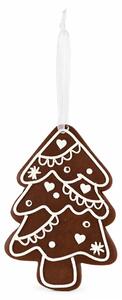 Závěsná vánoční ozdoba CANDY TREE 10 cm, hnědá
