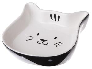 Keramická miska černo-bílá kočka