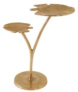 Ginkgo příruční stolek zlatý 56 cm
