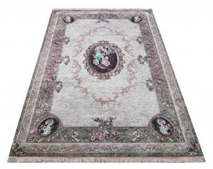 Makro Abra Moderní kusový koberec protiskluzový Horeca-New 100 Klasický béžový zelený Rozměr: 120x180 cm