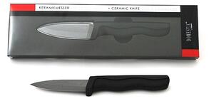 Nůž kuchyňský keramika 7,6cm černý DOMESTIC