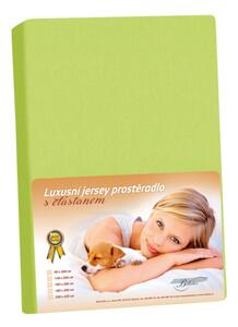 Bellatex Prostěradlo Jersey LUX Zelené - 90x200 cm