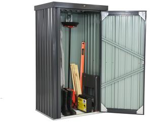 Dakota Store Boss vysoký kovový zahradní box, je v antracitové barvě